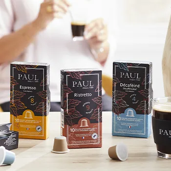 The pleasure of a PAUL coffee at your house!